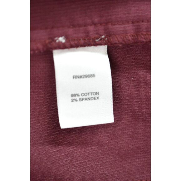 Pendleton Snap Jacket Women's Medium Petite Burgundy Corduroy Jacket - Picture 5 of 13